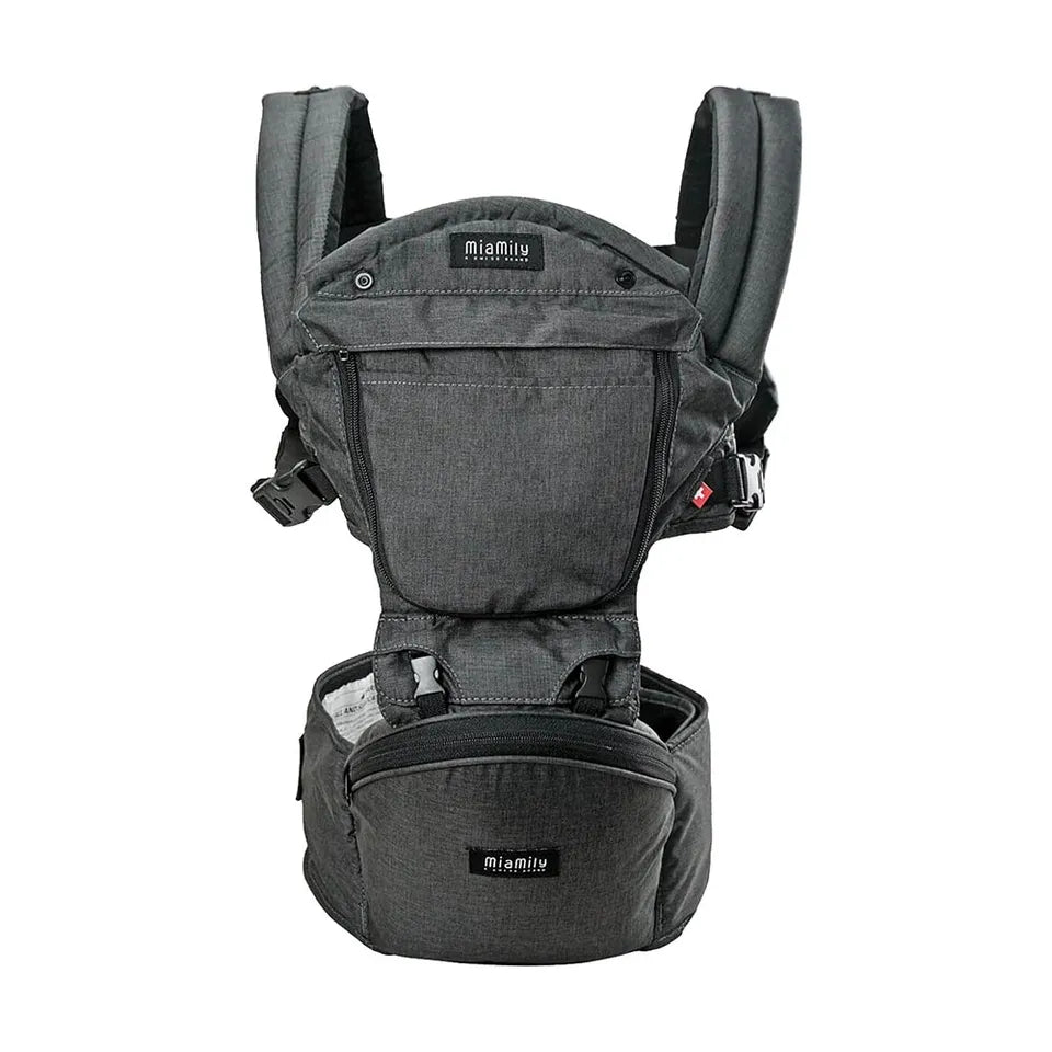 MiaMily Hipster Plus Baby Carrier - Charcoal Grey