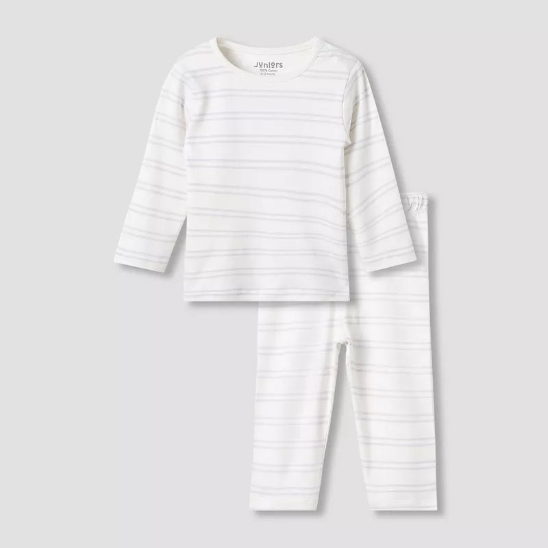 Juniors Pyjama Set with Print - Cotton - Long Sleeves - Crew Neck