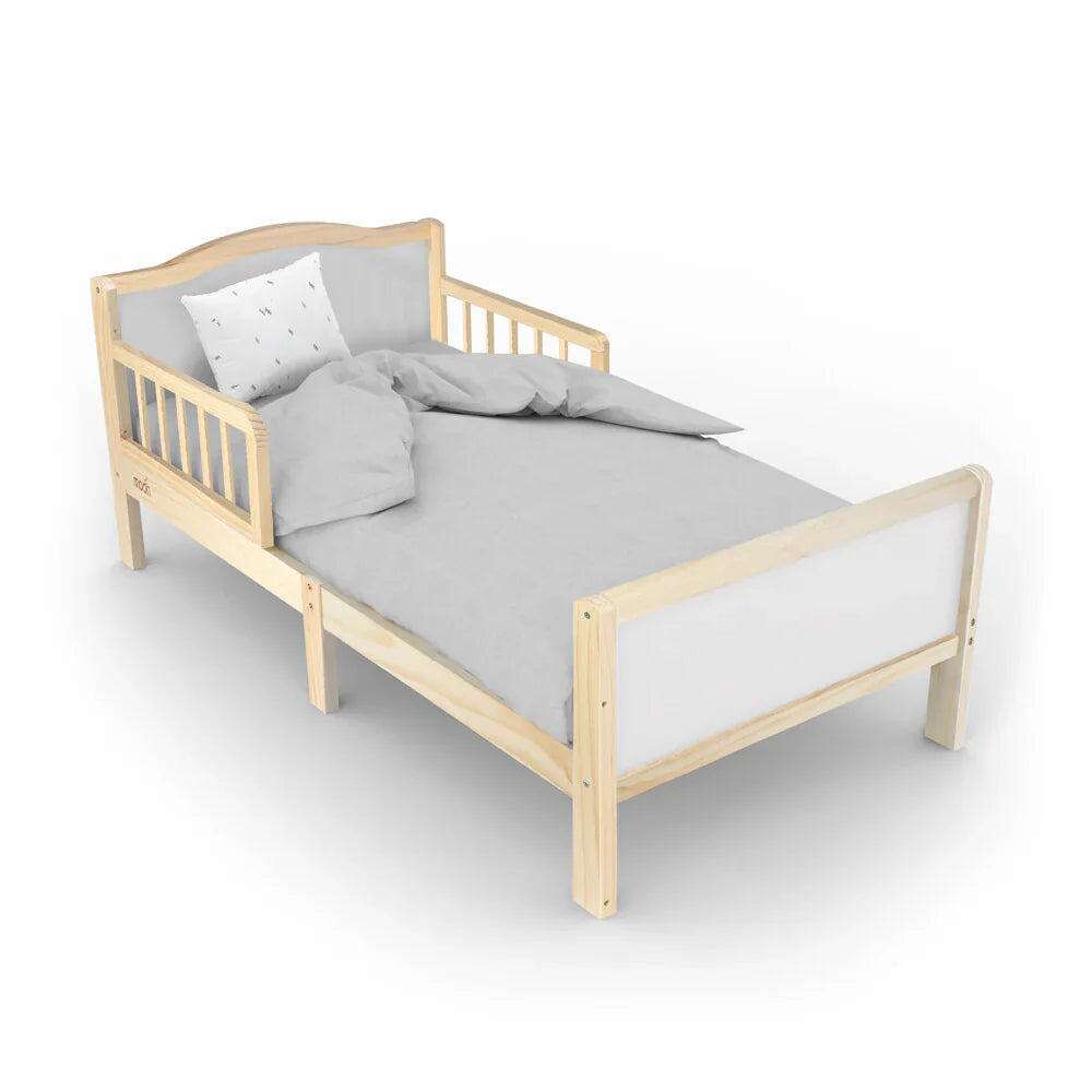 Moon Wooden Toddler Bed - Natural wood