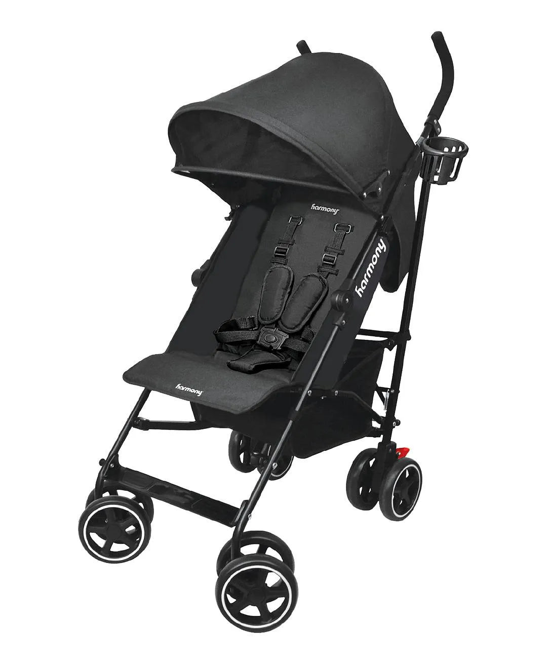 Harmony Aspire Deluxe Umbrella Fold Stroller - Black